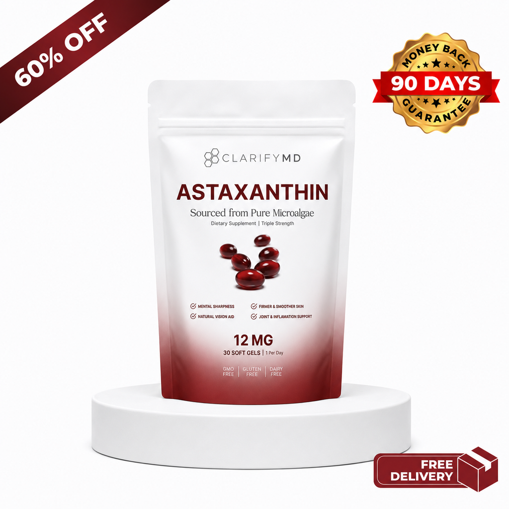 ClarifyMD Astaxanthin – Naturally Fights Oxidative Stress To Restore Balance Inside and Out