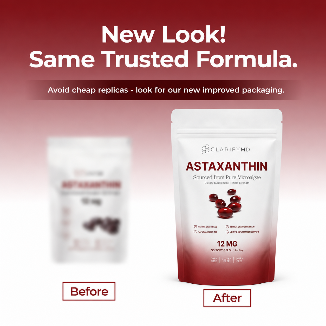 ClarifyMD Astaxanthin – Naturally Fights Oxidative Stress To Restore Balance Inside and Out